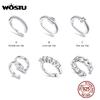 WOSTU Настоящие Серьги-клипсы из стерлингового серебра 925 пробы для женщин, на юбилейную вечеринку, модные украшения, подарок CQE1022