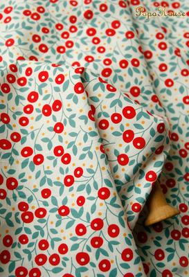 Sewing 50x145cm Pastoral Floral Poplin Cotton Fabric DIY Children's Wear Cloth Make Bedding Quilt Decoration Home