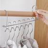 Space Saving Clothes Hangers Multifunctional Household Foldable Closet Clothing Hanger Organizer College Dorm Essentials