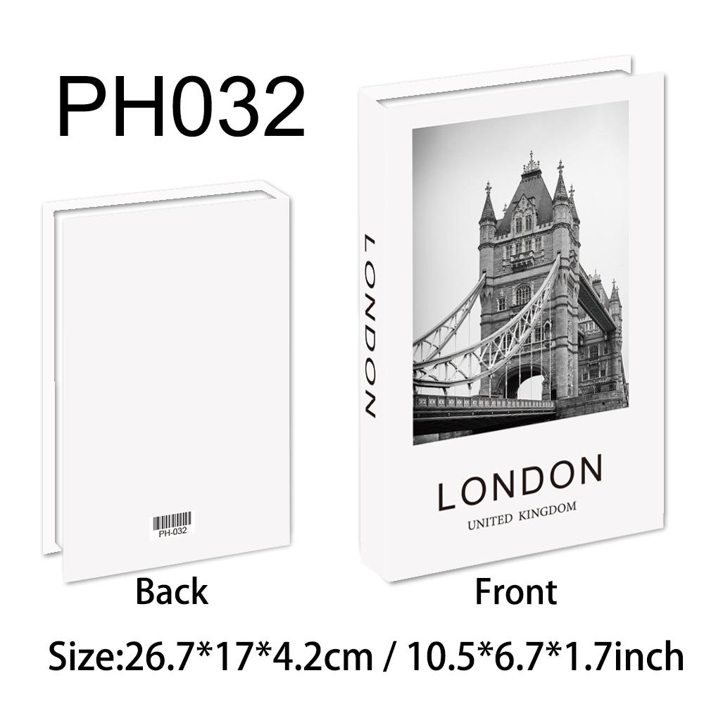 New York Paris London Series Luxury Fake Book Decoration Remote Control Storage Box Fashion Coffee Table Decoration Accessories