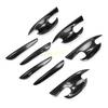 For -2024 Mazda CX-30 DM Carbon Fiber Car Door Handle Cover & Cup Bowl Trims