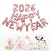С Новым Годом 2026 Воздушные Шары-Буквы Надувные Праздничные Украшения Цветные Шары из Фольги Товары для Вечеринки Новогоднее Украшение