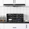 Cooking Splatter Guard Modern Leaf Print Foldable Heat Resistant Nonstick 3 Sided Kitchen Frying Stove Top Oil-proof Grease Insulation Metal