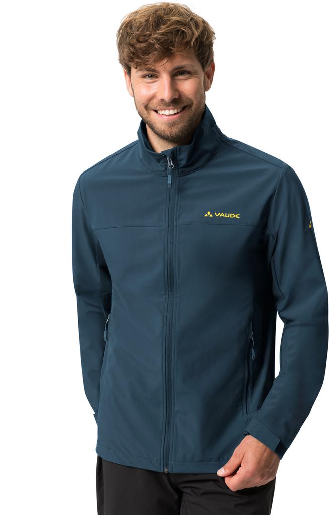 Куртка VAUDE Мужская куртка Hurricane Jacket IV темное море/желтый