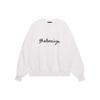 Balenciaga Свитшот с логотипом-надписью, круглый вырез, 'Белый', Мужской 697869TMVB59040