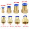 5Pcs Pneumatic Air Connector Fitting PC/PCF/SL/PB/PL 6 8 10 12 Thread 1/8 1/4" 3/4" 1/2" Hose Fittings Pipe Quick Connectors Ventilation Valves 4