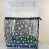 Bird Cage Cover Dustproof Birdseed Net Seed Catcher Nylon Mesh Birdseed Net Guard For Bird Cage Stars /Solid Color