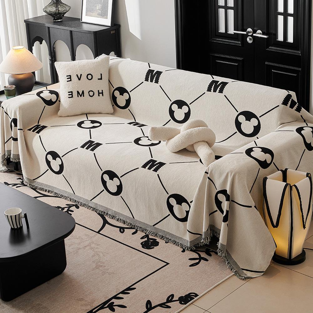 Chenille Sofa Towel Cover Cloth Universal Four Seasons Universal Sofa Cushion Cover Non-Slip Cover Blanket Anti-Scratching