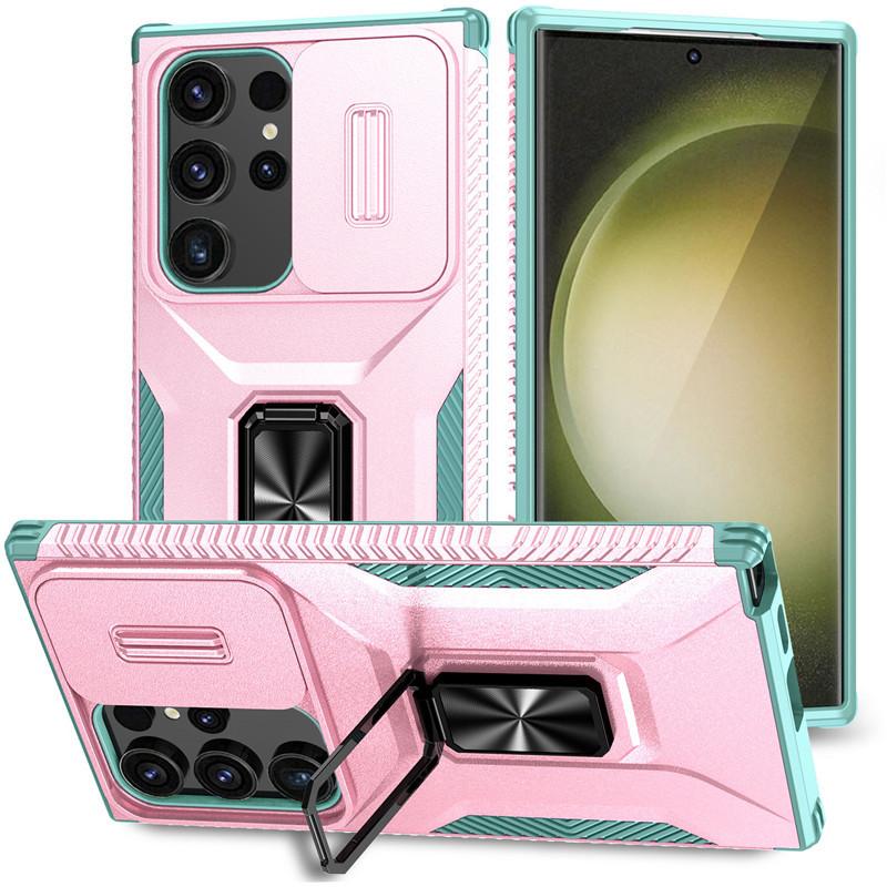 Подходит для Samsung S25ultra Автомобильный магнитный чехол для мобильного телефона с выдвижным окном A55 Защитный чехол с кронштейном Harvester