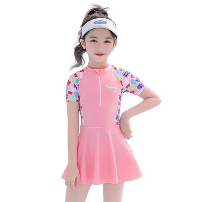 Детский тренировочный слитный купальник Youyou с коротким рукавом 32625