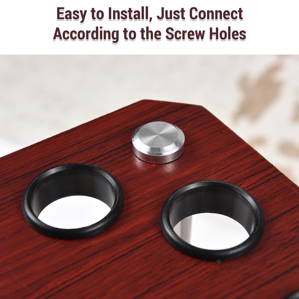 Бильярдная стойка 8 отверстий Веерообразная Вертикальная стойка для киев Вмещает восемь киев для восьмерки, 16 шаров и 5 подставок для напитков Экономия места Подходит