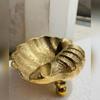 Exquisite Vintage Solid Brass Sea Shell Trinket Dish: A Stunning Ashtray and Ring Holder with Unparalleled Detail!