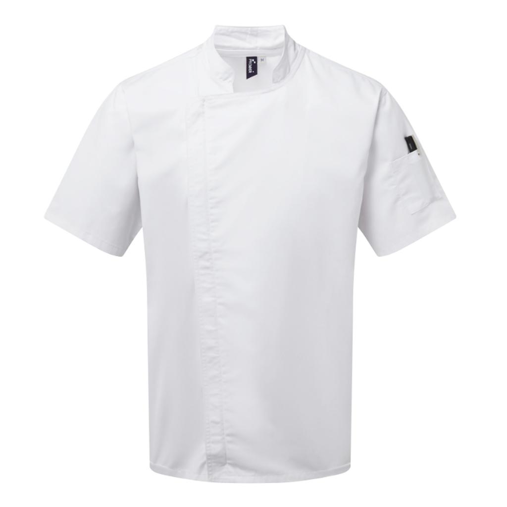 Premier Unisex Adult Short-Sleeved Chef Jacket