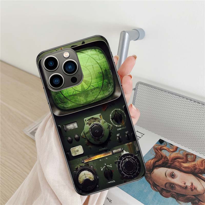 Чехол для телефона с цифровым управлением радаром для iPhone 17 Air 16 15 Pro Max 14 Plus 16E Coque 13 Pro 12 Mini 11 Прозрачная крышка Силикон