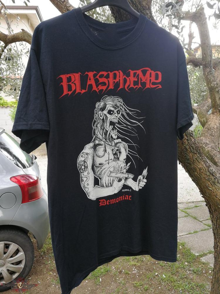 Подарок для друзей Футболка Blasphemy Band Черная Хлопок Все Размеры BT1166 Унисекс