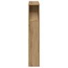 LED Headboard Artisan Oak 100 x 18.5 x 103.5 cm Engineered Wood