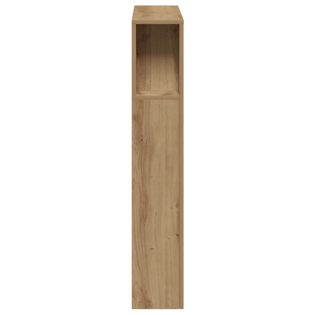 LED Headboard Artisan Oak 100 x 18.5 x 103.5 cm Engineered Wood