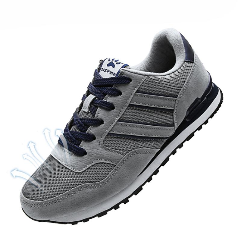 Брендовые мужские кроссовки, легкие кроссовки для бега на открытом воздухе для мужчин, кожаные сетчатые дышащие спортивные туфли, высококачественные дышащие теннисные туфли