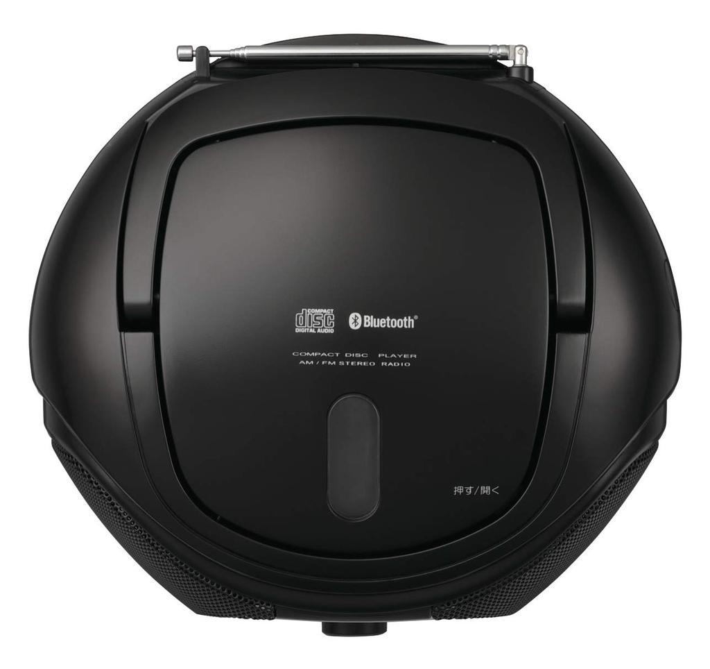 Toshiba TY-CW10(K) Compact Horizontal CD Radio with Bluetooth, Black