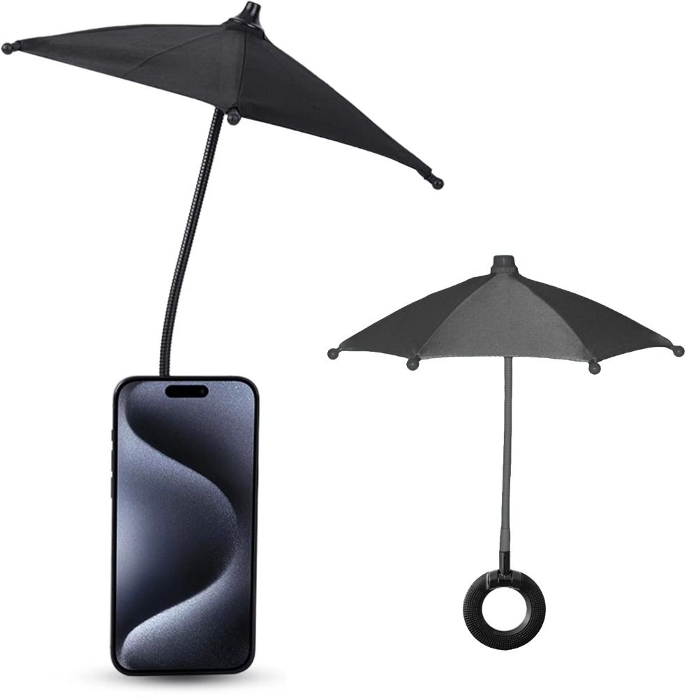 Flexible Angle Design Phone Umbrella Sun Shade Magnetic Phone Stand Cycling Protection