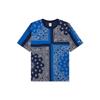 X Bedwin Collaboration Cashew Flower Color Block Sports Crew Neck Short Sleeve T-Shirt Men Tops Blue VN0A4VLNZE5