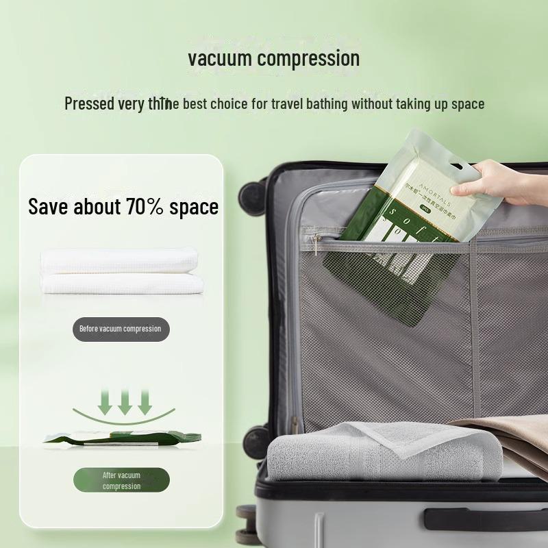 Ermutao индивидуально упакованные сжатые одноразовые дорожные банные полотенца