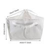 Hanger Storage Bag Triangle Organizer with Handles Cotton Linen Holder for Closet Laundry Room Space Saving