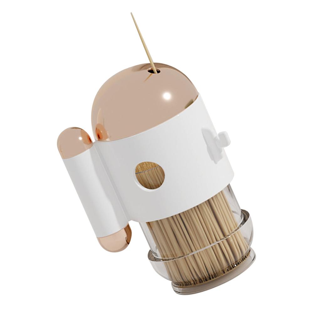 Toothpick Holder Dispense Automatic Press Type Palstic Decorative Toothpick Container