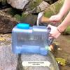 Наружное ведро для хранения воды в автомобиле с краном