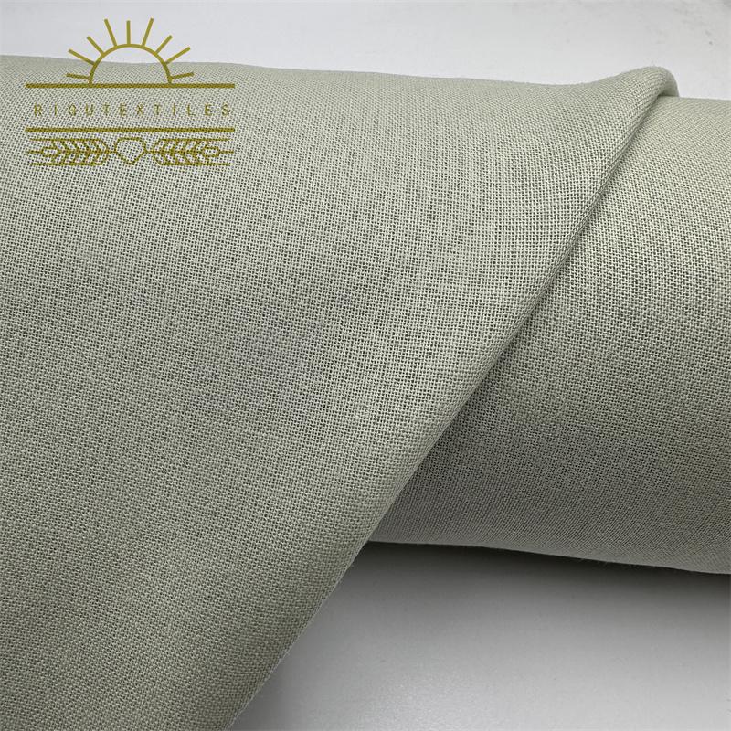 EcoFriendly Blended Linen Cotton Fabric for Garments and Home Textiles