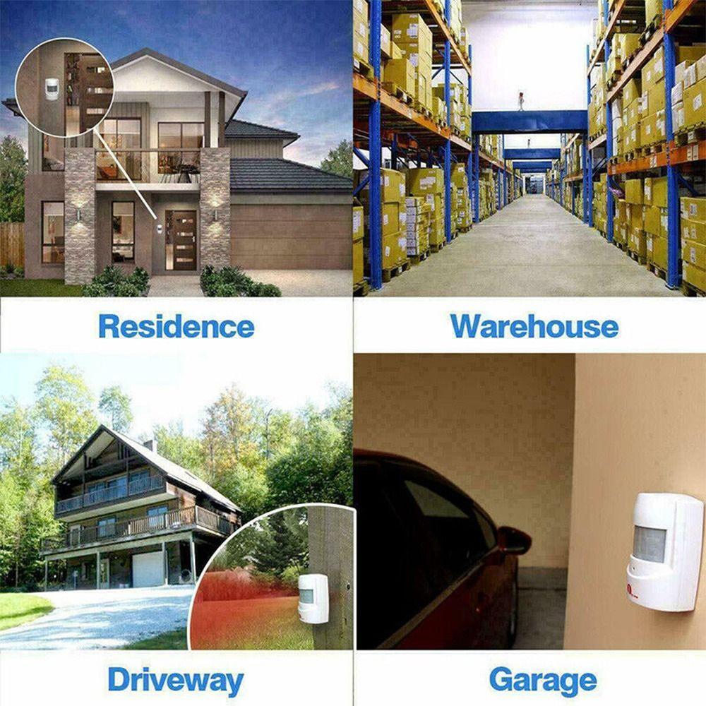 Напоминание Профессиональная система гаражной сигнализации с датчиком движения PIR Датчик оповещения о въезде Сигнализация от взлома