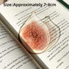Premium Feeling Reading Mark Transparent Grape Tomato Bookmarks Simulation Bookmark  Student Gift