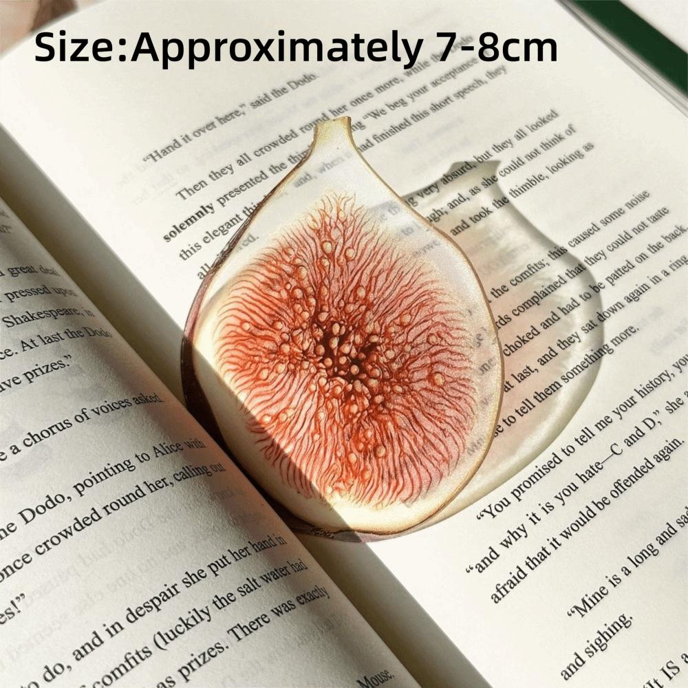 Premium Feeling Reading Mark Transparent Grape Tomato Bookmarks Simulation Bookmark  Student Gift