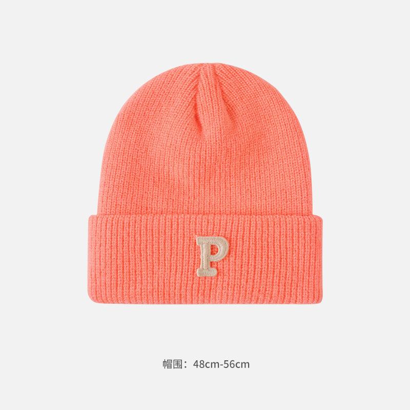 Шапка из шерсти Alphabet женская осенне-зимняя, ветрозащитная, для защиты ушей, для лица, модная, универсальная, теплая, вязаная шапка