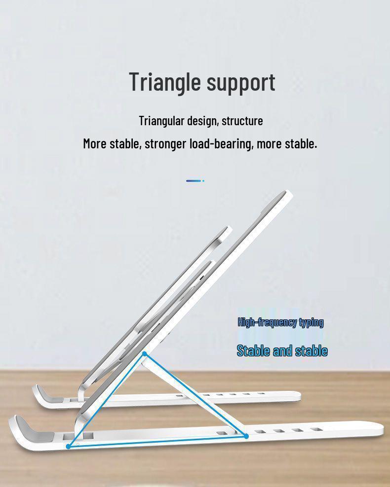 Laptop Stand with Cooling, Foldable Desktop Riser, Tablet Holder, Portable Adjustable Base