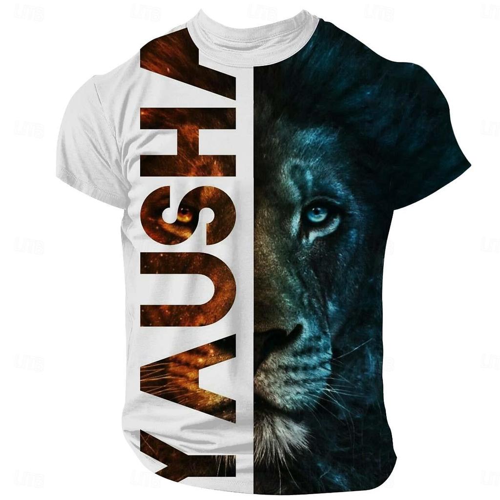 Men's Jesus Print T-Shirt Men's T-Shirt,3D Printing, O-neck ,Short Sleeve,Casual,Lightweight Top,sport Wear ,casual ,Large Size,Fashion