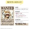 ONE PIECE Официальный настенный плакат о розыске, Сделано в 42 см x 3 наклейки, Япония, 29,7 см (op-441 Луффи, Миллиард)