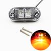 2pcs 12v 24v Led Side Marker Lights for Trailer Trucks Caravan Side Clearance Marker Light Lamp Led Lorry Amber Red White 10-30V