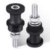 Black Car Winch Rope Hook Stand Steel For 3/8 1/2 Clevis Slip Aluminum Alloy 10" Bolt Mount Half-Linked Winch Hook