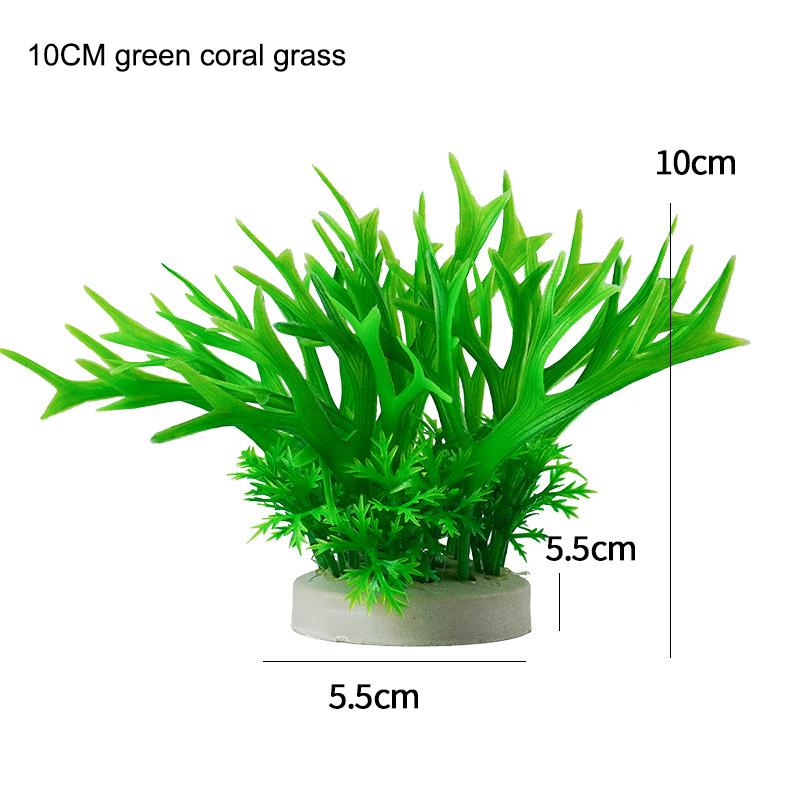 Креативные искусственные подводные растения Аквариумный аквариум Водный искусственный кустарник Зеленая водная трава Просмотр имитации украшения