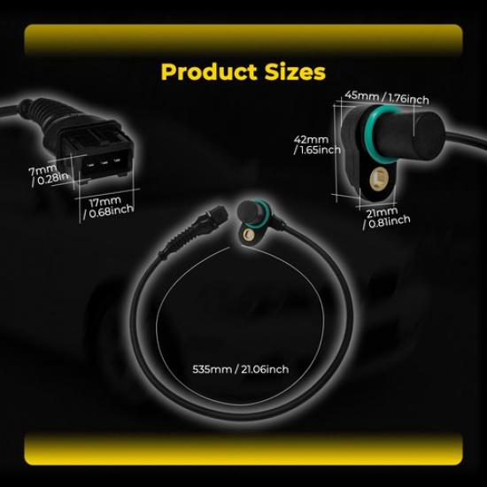 2PCS SET of One Intake & One Exhaust Camshaft Position Sensor For BMW 325Ci X5 V