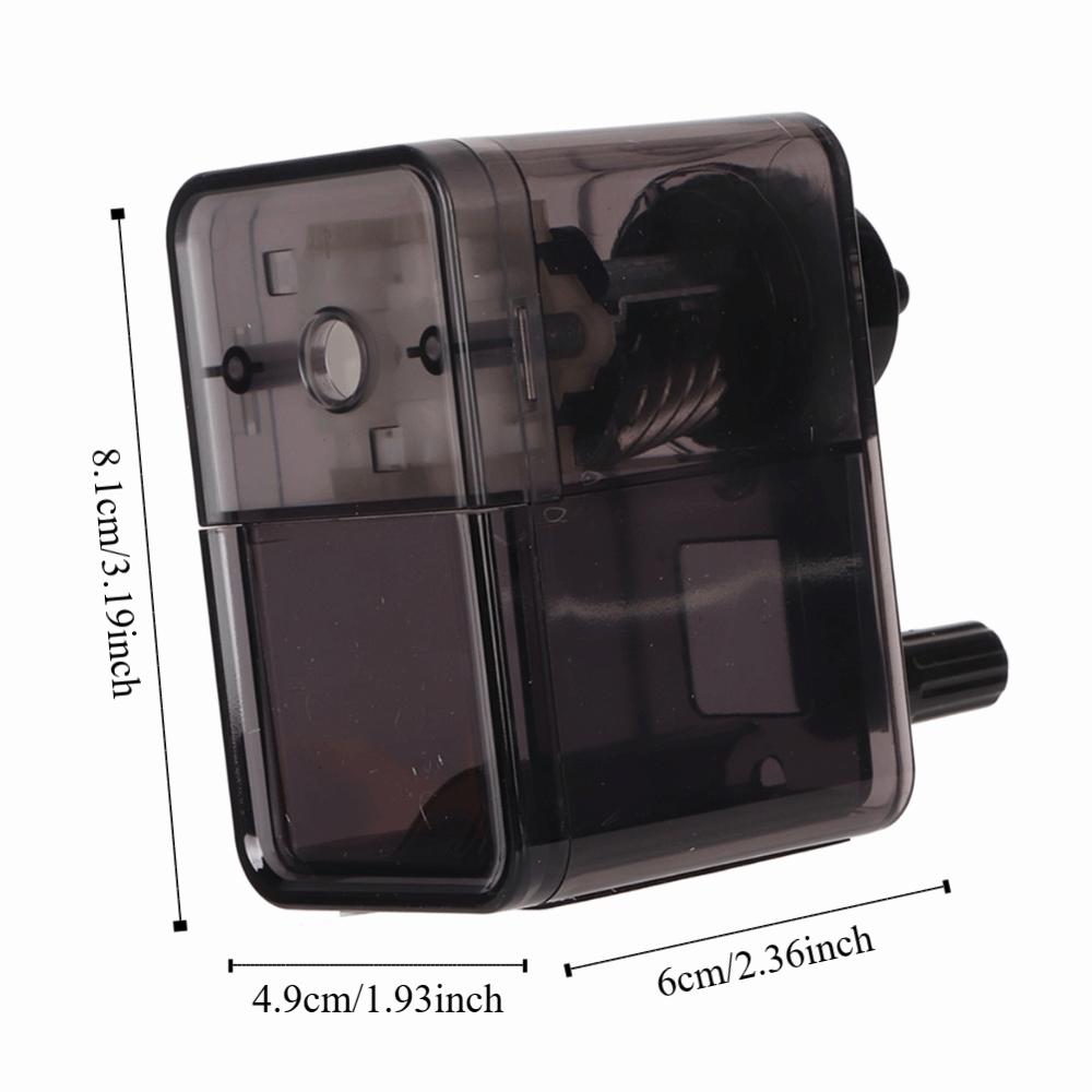 Transparent Black Sketch Pencil Sharpener Stronger Helical Blade Pencil Sharpener Home Office