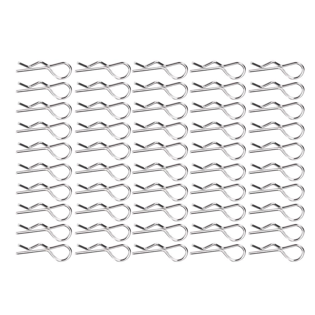 50 Pcs RC Accessories R Type Body Clip Pin for 1 10 1 12 1 16 Scale Remote Control Car Shell