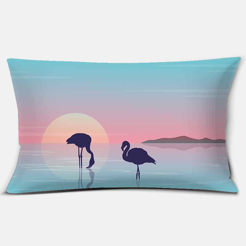 Модное растение Фламинго украшение дома автомобильный диван наволочка 30 см * 50 см