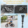 CYFIE Велосипедный боковой регулируемый дополнительный руль Easy Tools Stand, Kickstand, Stand, Длина, 12", 14", 16", 18", 20", 12-20", Детский велосипед,