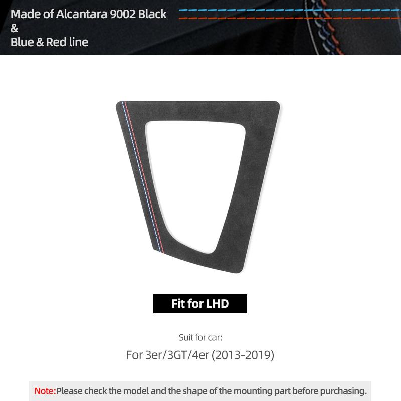 Для BMW 3 4 Серии F32 F30 F34 F33 F36 Сделано из Алькантары Накладка на Панель Переключения Передач Наклейки Performance Аксессуары для Интерьера Автомобиля