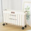 Nordic Style Iron Storage Basket with Wheels for Books, Snacks, Magazines, Yoga Mats & Sports Equipment