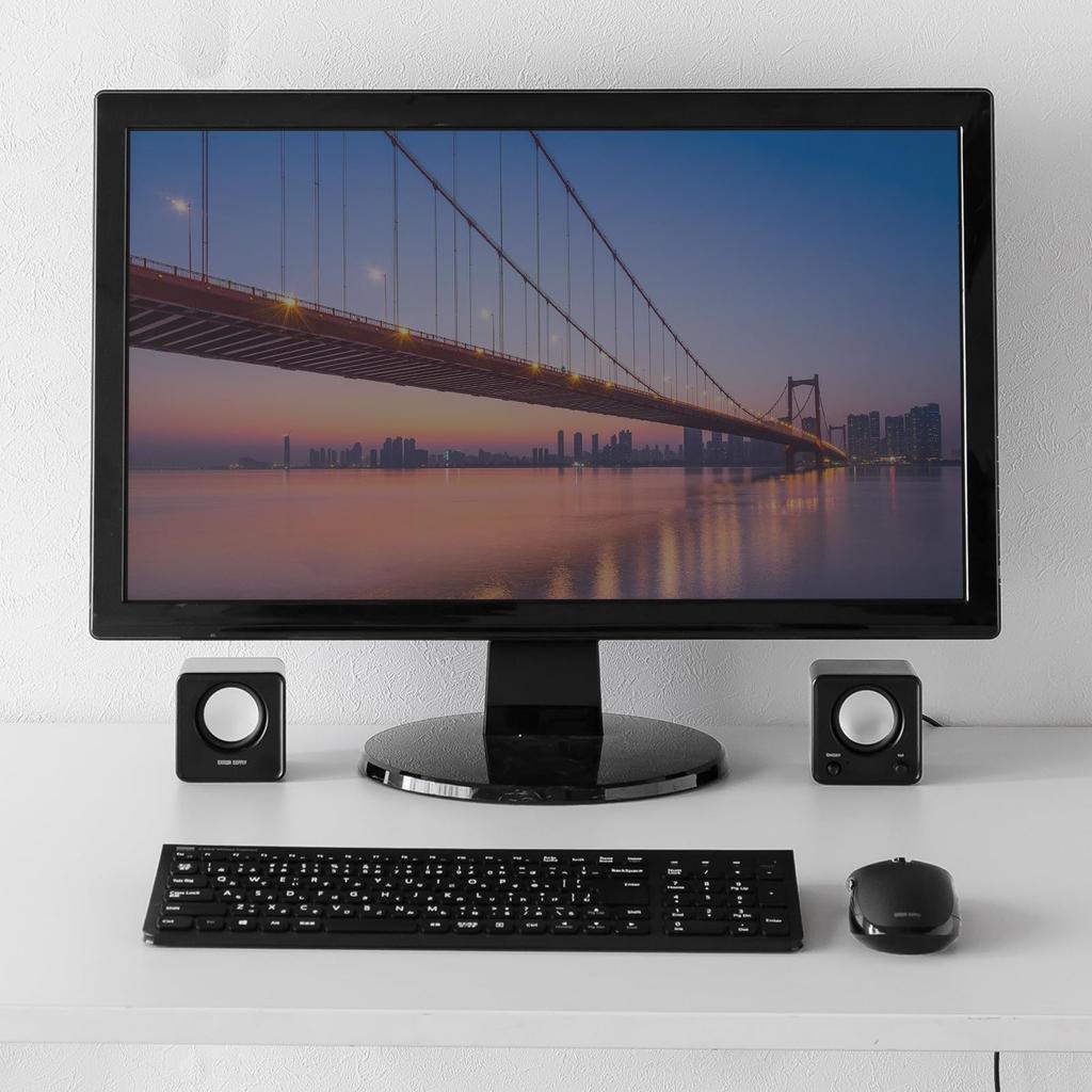 Sanwa Supply PC Speaker с питанием от USB, компактный пассивный радиатор мощностью 6 Вт с кнопкой питания, черный MM-SPU21BK