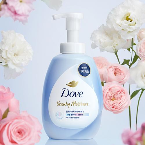 Dove Moisture Foaming Body Wash (2 types) (Deep Moisture/Brightening)