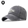 Cotton Coconut Tree Baseball Cap Washed Cartoon Embroidered Baseball Cap Foreign Trade European and American Washed Cap